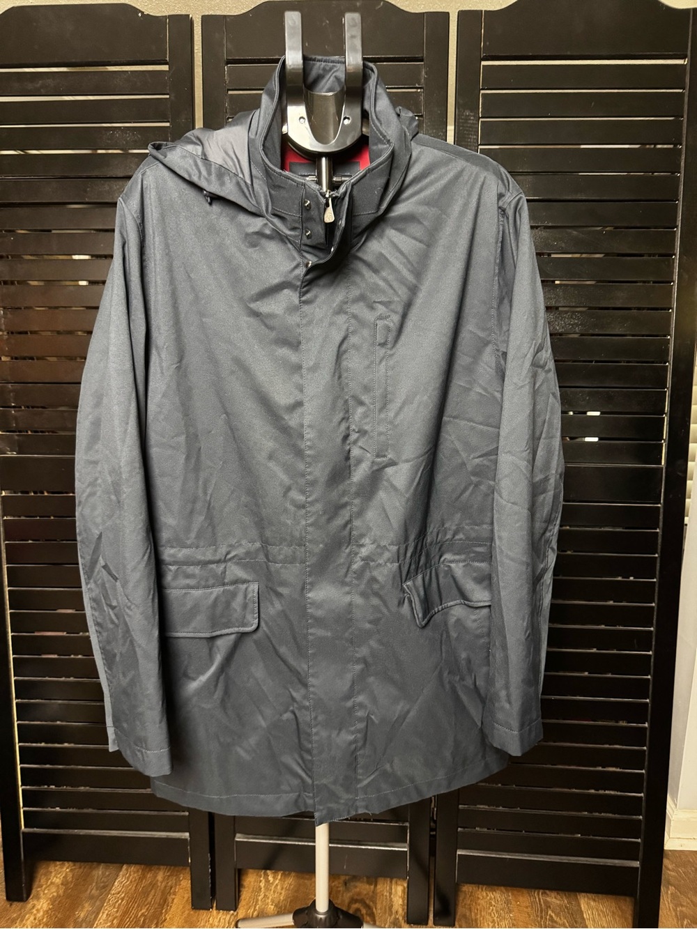 Brooks Brothers Men's Navy Raincoat